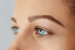 © Olesia - Femal face with blue eyes without make-up