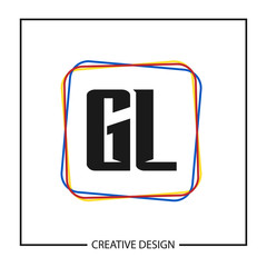 Initial Letter GL Logo Template Design Vector Illustration