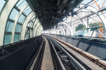 Canvas Print - Subway railroad tunnel