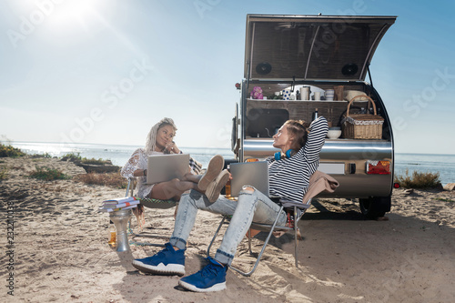 Travel Managers Young But Skillful Travel Managers Working