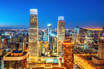 Wall Mural - Aerial view of Beijing