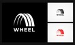abstract wheel automotif logo