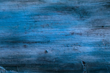 Blue Mysterious Pine Wood Texture Without Bark Natural Background