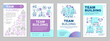 © IMG visuals icons - Team building brochure template layout