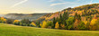 Autumn Landscape Frankenwald Bavaria Germany