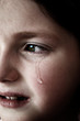 © Lane Erickson - Girl Crying with Tears on Face Cheek Falling
