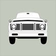  truck car vintage vector illustration front side lining
