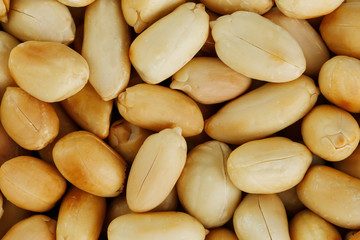 Peanut texture. food background of peanuts beans.