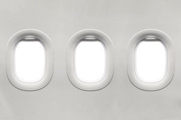 Wall Mural - Isolated airplane window