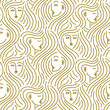 Abstract pattern of heads with hair