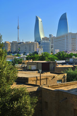 Wall Mural - One of the perspectives of the city of Baku.Azerbaijan