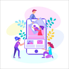 Wall Mural - developing of mobile applications.
