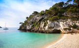 Fototapeta Most - Cala en Turqueta (Turqueta Beach) in Menorca, Spain