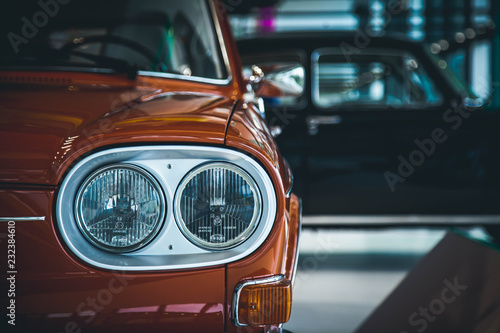 Obraz Dibond headlight of a car
