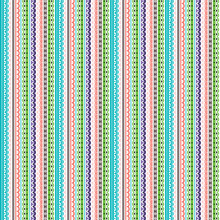 Colorful, Quirky Vertical Stripe Vector Pattern. Modern Stripe Background. EPS File Includes Pattern Tile Swatch. Blue, Green, Pink, Purple, White.