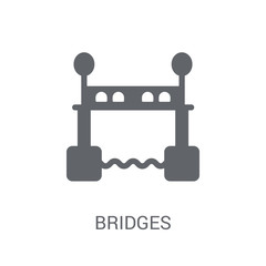 Bridges icon. Trendy Bridges logo concept on white background from Real Estate collection