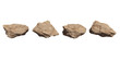 © akr11_st - rocks set isolated on white background.