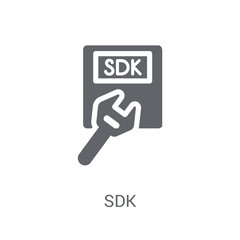 SDK icon. Trendy SDK logo concept on white background from Technology collection