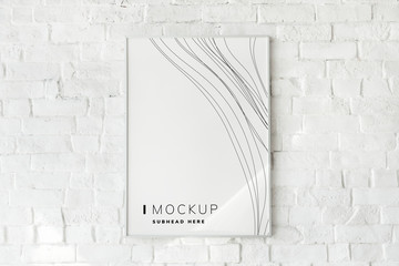 Canvas Print - Photo frame mockup on the wall