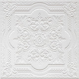 Fototapeta Na sufit - Patterns on the ceiling gypsum sheets of white flowers.