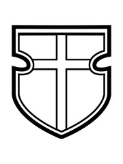 Wall Mural - schild wappen ritter kreuzritter kreuzzug kreuz gott glauben liebe himmel engel beten kirche katholisch evangelisch christ jesus christlich protestantisch vater