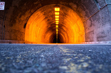Underground Street Tunnel - Empty No Traffic, California USA
