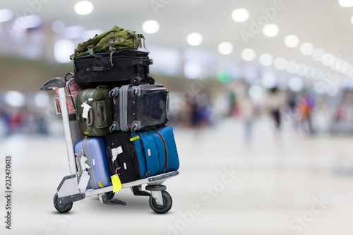 airport luggage trolly