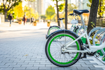 Rental Bikes in Seoul, South Korea. Use app and rent price is very cheap