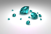 Diamonds On A Background 3d Model