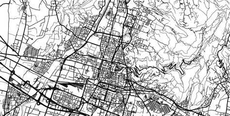 Urban vector city map of Brescia, Italy