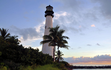 Wall Mural - Cape Florida Lighthouse near Key Biscayne, Florida