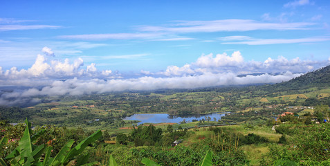 green view from Kao Koh Post Office view point  , green landscape view