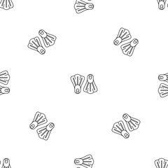 Sticker - Flippers pattern seamless vector repeat geometric for any web design