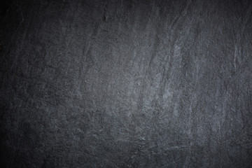 Dark grey and black slate background or texture