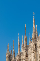 Wall Mural - Duomo Cathedral Exterior Detail, Milan, Italy