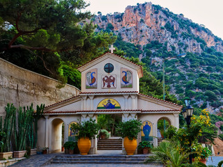 Old orthodox church of St. George in Crete, Greece.