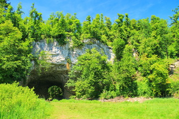 Canvas Print - Great Natural Bridge in Slovenia