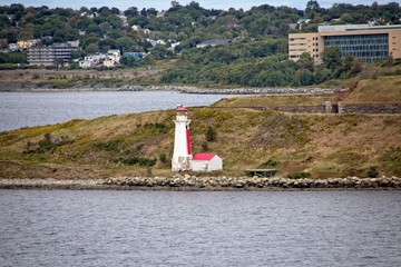 Wall Mural - Small Lighthouse and Shed