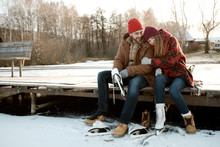 Couple Getting Ready To Skate