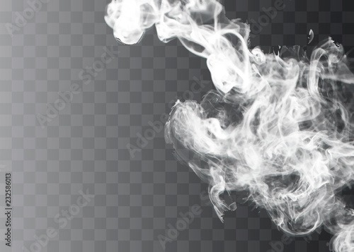 Fotomural Transparent special effect stands out with fog or smoke