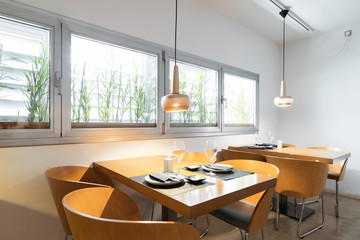 Luxury space upscale in a japanese restaurant