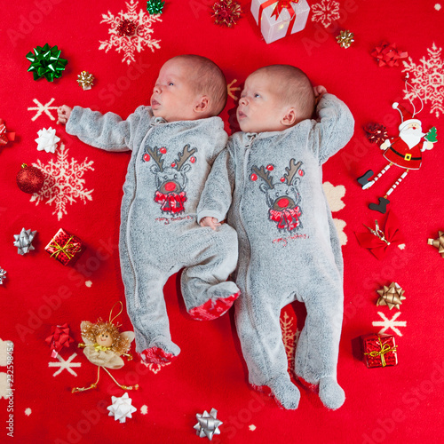 twin baby christmas outfits