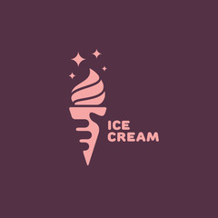 Poster - Ice cream logo