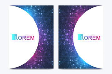Wall Mural - modern vector template for brochure, leaflet, flyer, cover, banner, catalog, magazine or annual repo