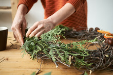 Holiday Wreath With Thuja