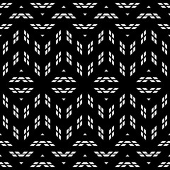 Design seamless monochrome geometric pattern