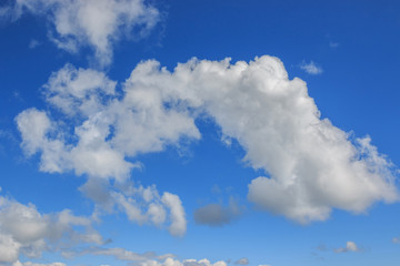 Dramatic blue sky