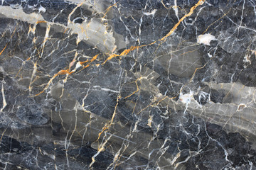 Wall Mural - Patterned natural of dark gray marble pattern (Gold Russia). Abstract nature background.