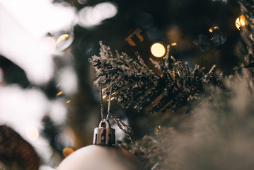 christmas decoration on tree