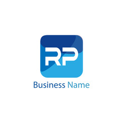 Initial Letter RP Logo Template Design